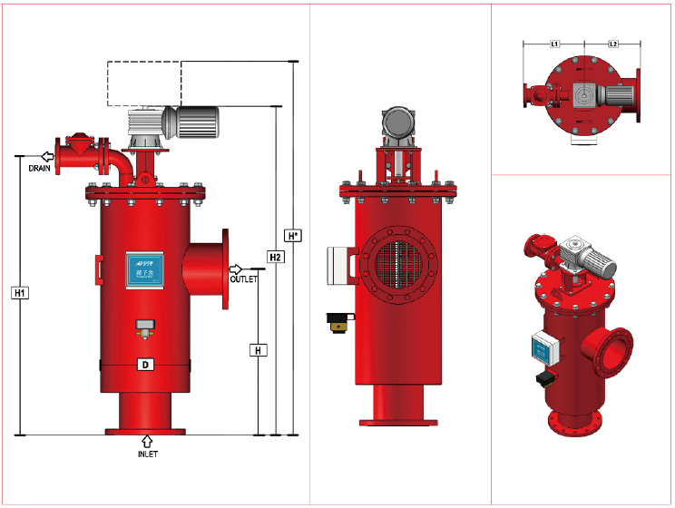 A600型刷式自清洗過(guò)濾器選型 A600型刷式自清洗過(guò)濾器選型