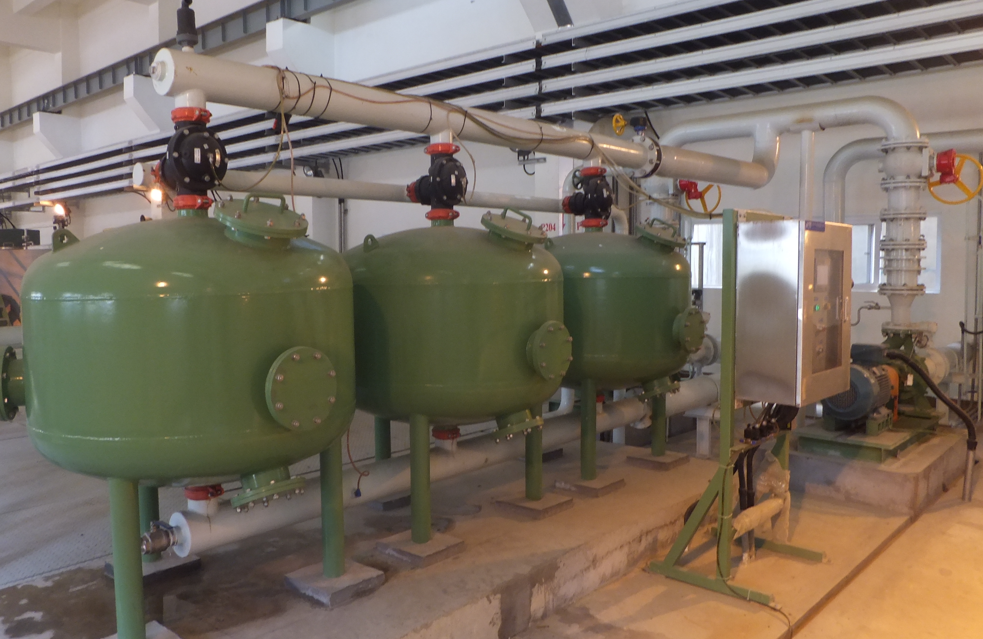 工業(yè)淺層砂過濾器應(yīng)用現(xiàn)場(chǎng)