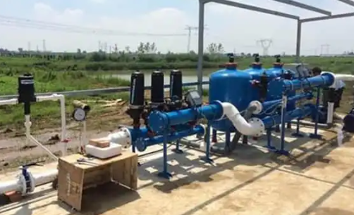 農(nóng)業(yè)灌溉疊片過(guò)濾器應(yīng)用現(xiàn)場(chǎng)